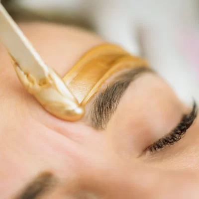Image of brow waxing at Luxe Serenity Studio in Asheboro, NC.
